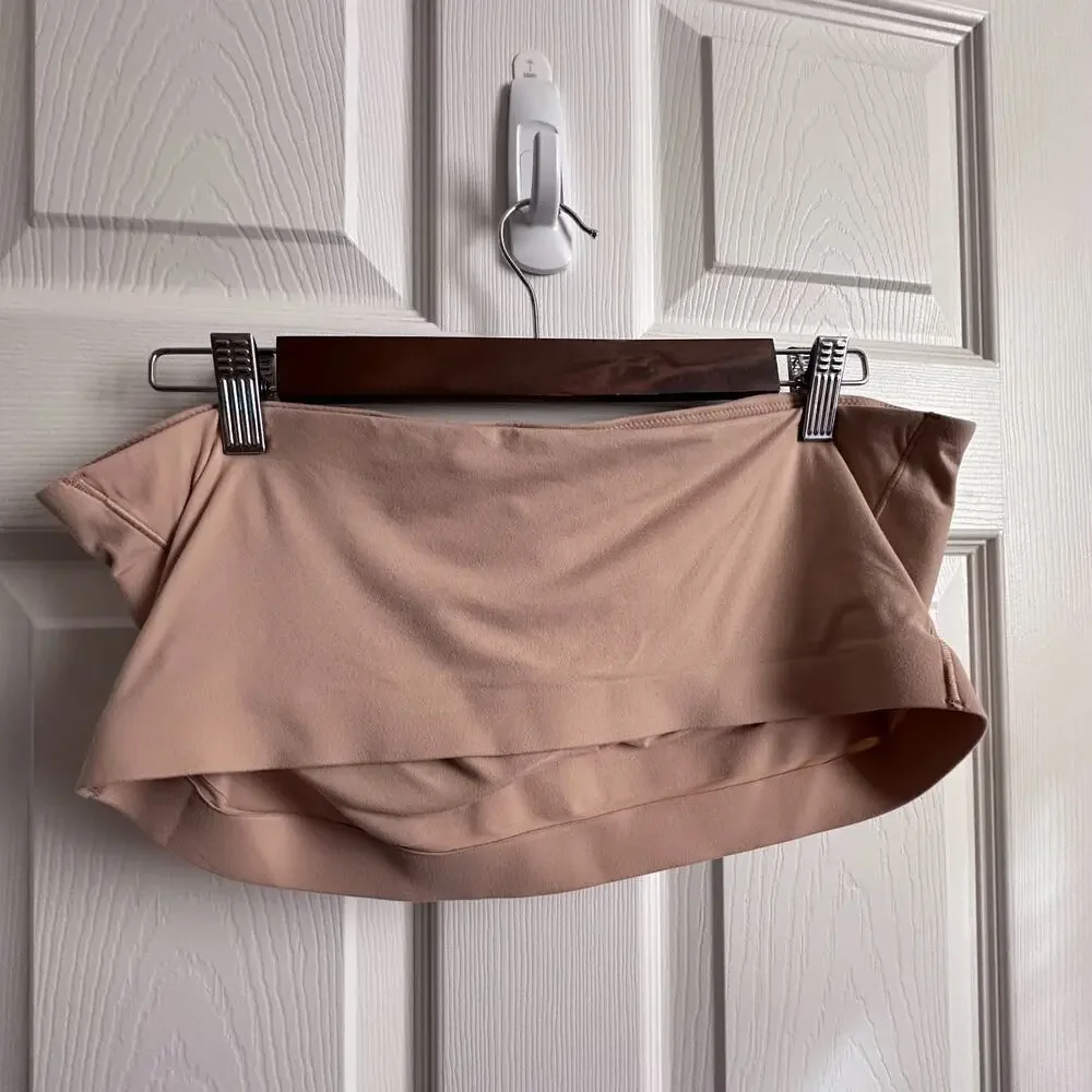 SOMA Enbliss XXL Bandeau Wireless Bra Nude Removable Cups Strapless Soft Comfort